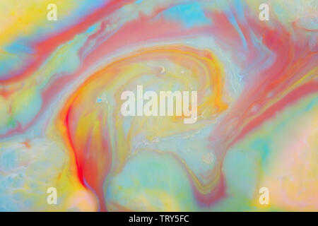 Abstract background of colored propylene pigment formation Stock Photo