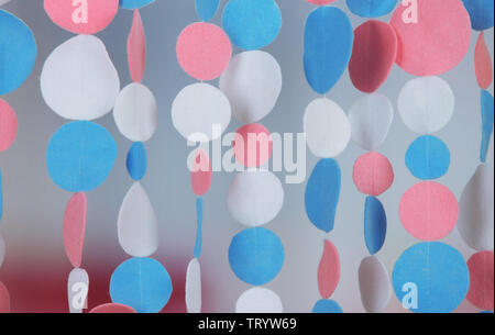 Decorative Felt Garland On Bright Background Stock Photo - Alamy