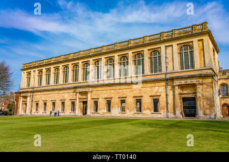 CAMBRIDGE, UNITED KINGDOM - APRIL 18: This is the architecture of the famous Trinity College, a popular travel destination and landmark on April 18, 2 Stock Photo