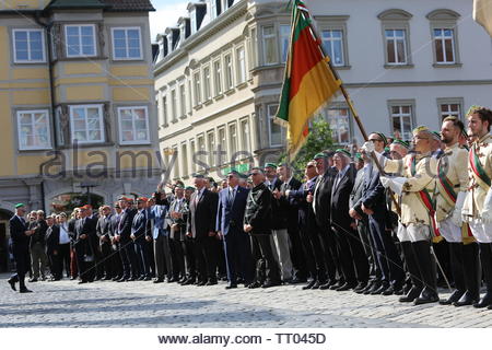 Participants in the opening ceremony of the Coburger Convent in Coburg, Germany. Stock Photo