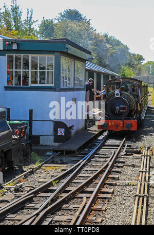 Steam engine number 3, Sir Haydn on the Talyllyn Railway, the first ...