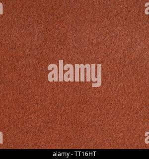 square background from brown velvet flock paper close up Stock Photo