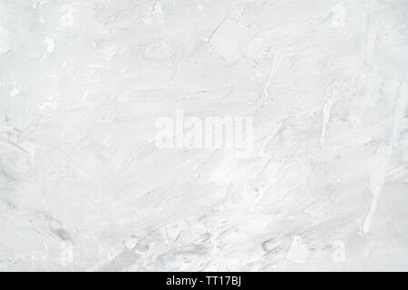 background from gray plastered wall close up Stock Photo