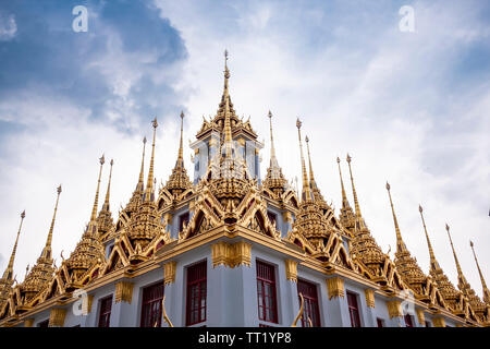 Wat Ratchaburana Buddhist Temple in Bangkok, Thailand Stock Photo