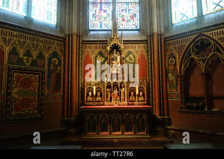 The 13th century Chapel of the Three Magi in the ambulatory of Cologne Cathedral, completed in 1261.. Stock Photo