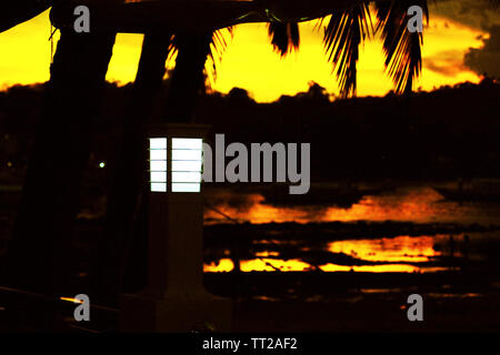 Sundowner, Montani Bar,Puerto Galera, Philippines Stock Photo