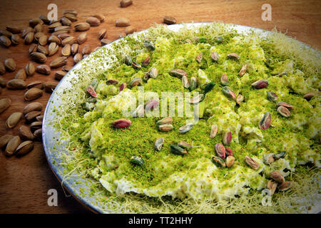 pistachio dessert oriental turkish style Stock Photo