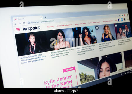 wetpaint website Stock Photo
