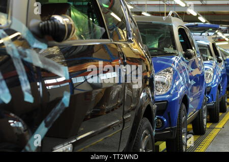 Mega workshop, Aixam micro cars fabric, Chanas, Isere, France Stock Photo