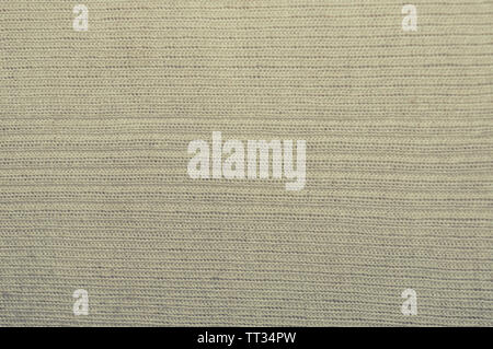 Close up abstract geometric pattern shape cotton print of light Zircon color fabric background. Seamless colorful cloth textile texture. Natural canva Stock Photo