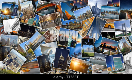 Set of the travel photos of New York City. Stock Photo