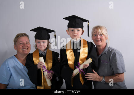 Folkestone, Folkestone College Graduation, For the end of 2017 - 2018 Academic year Stock Photo