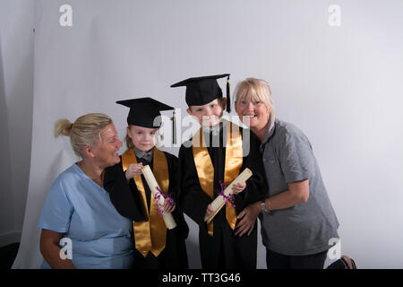 Folkestone, Folkestone College Graduation, For the end of 2017 - 2018 Academic year Stock Photo