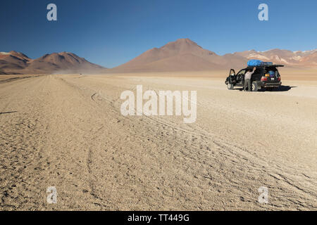 The Bolivian Salt Flats in Uyuni Stock Photo