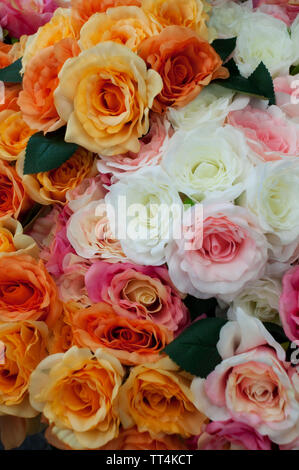 Artificial Flowers. Stock Photo