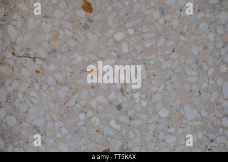 White small stones and cement wall / floor Stock Photo