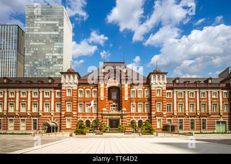 facade of tokyo station in japan Stock Photo