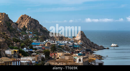 Panoramic view of La Serena Coast, Coquimbo Region, Chile, South America Stock Photo