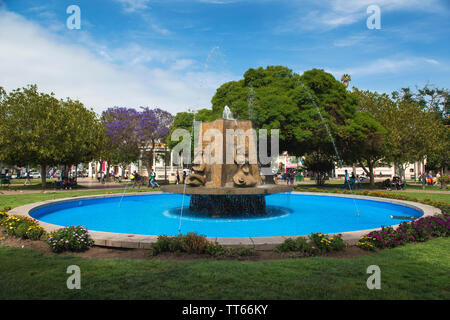 Fountain on Plaza de Armas, La Serena, Coquimbo Region, Chile, South  America Stock Photo - Alamy