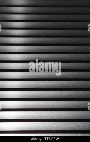 Abstract grey background of horizontal lines, blinds Stock Photo