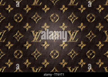 Louis Vuitton wallpaper background iconic luxury brand Stock Photo - Alamy