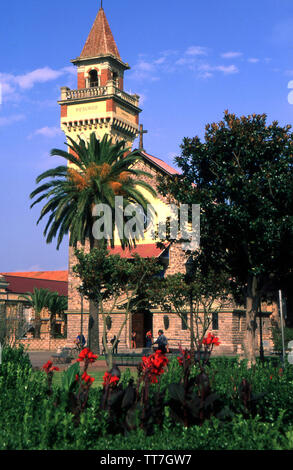 Arborea, sardinia, Italy. Redentore church (scanned from Fujichrome Velvia) Stock Photo