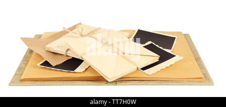 Vintage memories isolated on white Stock Photo