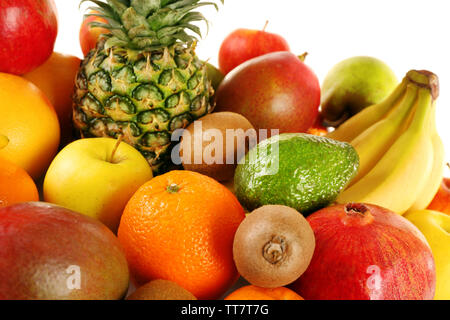 Assortment of exotic fruits close-up Stock Photo