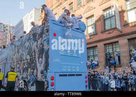 Manchester City Homecoming 2019 Stock Photo