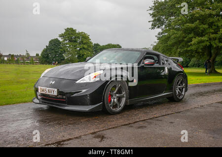 2015 15 plate Nissan 370Z Nismo, 3696cc petrol coupe; roadster, sports, super cars, future modern classics at Leyland Summer festival. UK Stock Photo