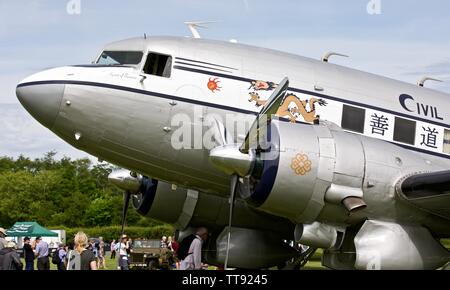 Douglas C-53 Skytrooper “The Spirit of Benovia” at Shuttleworth Air ...