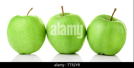 Sliced apple isolated on white Stock Photo