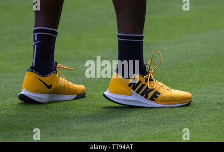 London, UK. 15th June, 2019. during the practice & qualifying rounds of tennis at The Fever-Tree Championships at The Queen's Club, London, England on 15 June 2019. Photo by Andy Rowland. Credit: PRiME Media Images/Alamy Live News Stock Photo