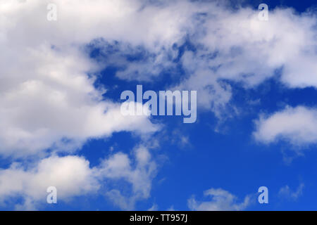 Large mass of clouds over a blue sky Stock Photo