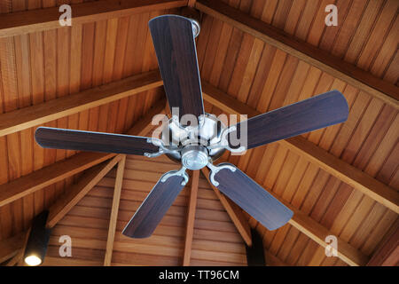 Ceiling fan, indoors Stock Photo