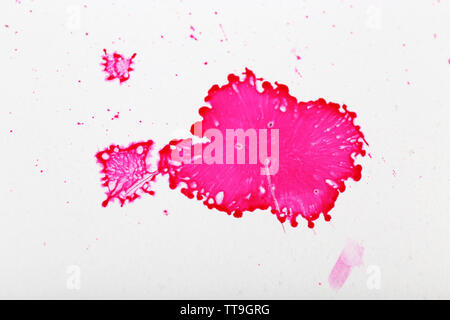 Colorful splashes of paint as background Stock Photo
