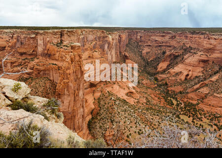 View in Canyon de Chelly - Navajo Nation, AZ Stock Photo