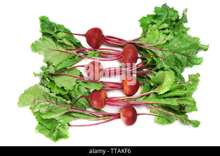 Fresh beet isolated on white Stock Photo
