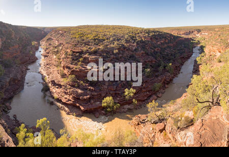 Z Bend Gorge, Kalbarri National Park, Western Australia Stock Photo