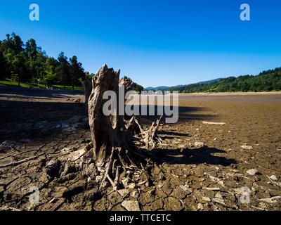 Dried lake-bed Bajer in Fuzine Croatia Spring 2019
