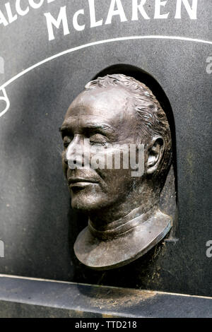 Grave of Malcolm McLaren - late music manager and impresario at Highgate East Cemetery, London, UK Stock Photo