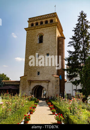 Iasi, Romania - August 6th, 2018: The thirty meter high Golia tower in Iasi, Romania, on a sunny day Stock Photo