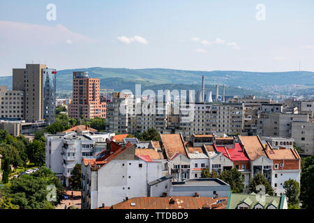 Iasi, Romania - August 6th, 2018: A panoramic cityscape of Iasi, Romania, on a sunny day Stock Photo