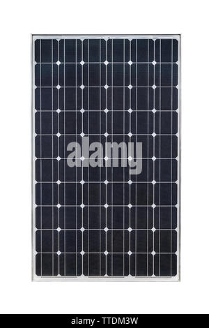 Solar panel isolated on white background with clipping path Stock Photo