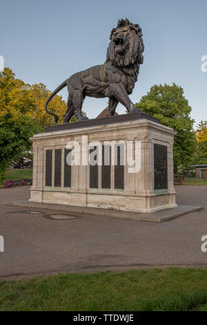 Maiwand Lion. Forbury Gardens Reading Berkshire UK.