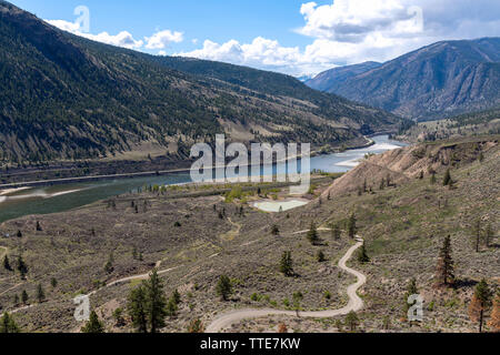 Above the Thompson River Valley near Spences Bridge, British Columbia, Canada Stock Photo