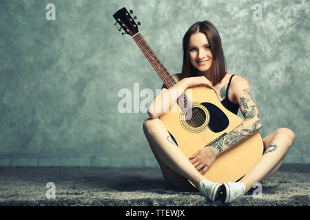 60+ Guitar Tattoo Designs Silhouettes Stock Photos, Pictures & Royalty-Free  Images - iStock
