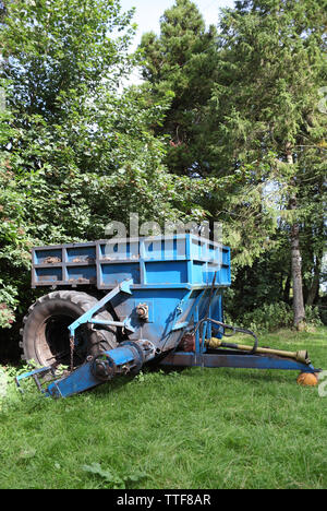 Peat machinery in traditional Irish farm, County Westmeath, Ireland Stock Photo