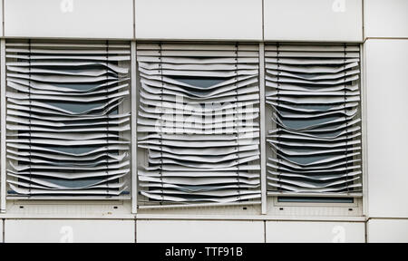 hailstone burst rolling shutter, insurance case thunderstorm Stock Photo