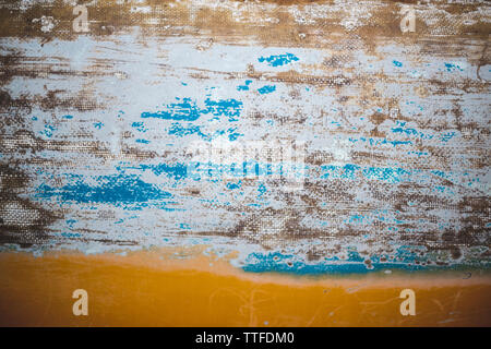 Detail of the Hull of a Traditional Indonesian Boat (Jukung) in Bali Stock Photo